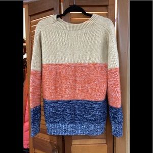Tri-colored sweater